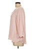 Gap Outlet 100% Polyester Pink 3/4 Sleeve Blouse Size L - photo 5