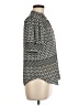 Joie 100% Polyester Silver Short Sleeve Turtleneck Size M - photo 4
