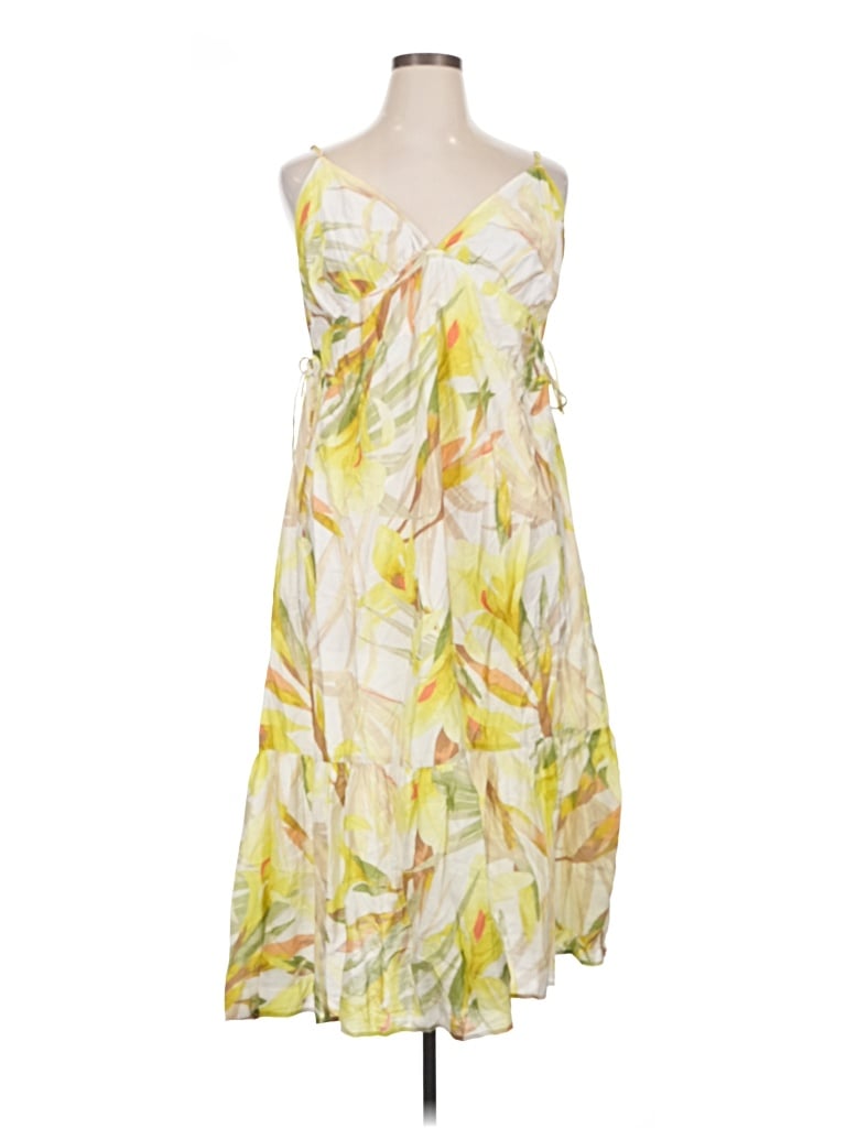 Pre-owned H&m Cocktail Dress In Yellow