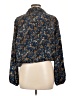 Drew 100% Polyester Floral Blue Long Sleeve Blouse Size L - photo 2