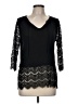 Jack by BB Dakota Black 3/4 Sleeve Top Size M - photo 1