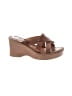 Born 100% Leather Brown Wedges Size 8 - photo 1