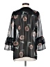 CAbi 100% Polyester Black 3/4 Sleeve Blouse Size S - photo 2