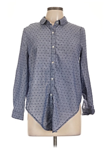 Black Rainn Long Sleeve Button-Down Shirt (view 1)