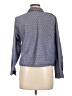 Black Rainn Polka Dots Blue Long Sleeve Button-Down Shirt Size L - photo 2
