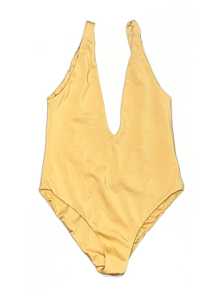 Pre-owned Billabong One Piece Swimsuit In Yellow