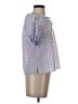 Ann Taylor LOFT Purple Short Sleeve Blouse Size XXS - photo 4