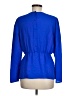 Theory 100% Silk Blue Long Sleeve Silk Top Size M - photo 2