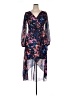 Guess 100% Polyester Floral Blue Cocktail Dress Size 14 - photo 1