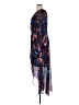 Guess 100% Polyester Floral Blue Cocktail Dress Size 14 - photo 5