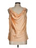St. John Tan Sleeveless Blouse Size L - photo 1