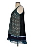One September 100% Polyester Paisley Teal Sleeveless Blouse Size XS - photo 5