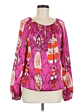 Tory Burch Long Sleeve Silk Top