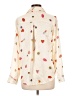 Catherine Malandrino 100% Polyester Hearts Ivory Long Sleeve Blouse Size L - photo 2