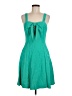 Grayson Solid Teal Casual Dress Size Med (3) - photo 1