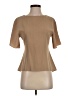 Theory Tan Short Sleeve Blouse Size P (petite) - photo 1