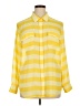 Coldwater Creek 100% Polyester Stripes Yellow Long Sleeve Blouse Size 16 - photo 1