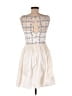 DB Studio 100% Polyester Argyle Ivory Cocktail Dress Size 6 - photo 2