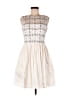 DB Studio 100% Polyester Argyle Ivory Cocktail Dress Size 6 - photo 1
