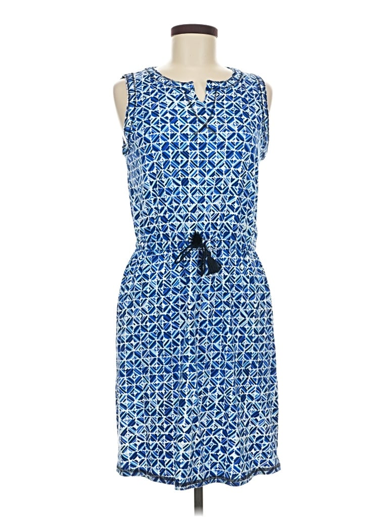 Pre-owned T By Talbots Casual Dress In Blue