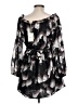Beivy 100% Polyurethane Print Black Cocktail Dress Size L - photo 2