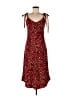 Audrey 3+1 100% Polyester Animal Print Red Cocktail Dress Size M - photo 1