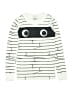 Hanna Andersson 100% Cotton Stripes White Pullover Sweater Size 6 - 7 - photo 1