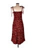 Audrey 3+1 100% Polyester Animal Print Red Cocktail Dress Size M - photo 2