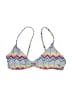 Roxy Chevron-herringbone Blue Swimsuit Top Size S - photo 1