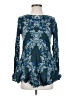 Free People Paisley Blue Long Sleeve Blouse Size XS - photo 1