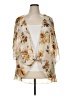 Polly & Esther 100% Polyester Ivory Kimono Size XL - photo 1
