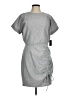 Express Solid Gray Casual Dress Size M - photo 1