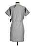 Express Solid Gray Casual Dress Size M - photo 2