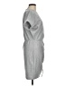 Express Solid Gray Casual Dress Size M - photo 4