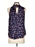 Oliphant Blue Sleeveless Blouse Size S - photo 2