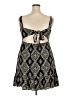 Rewind 100% Rayon Argyle Black Cocktail Dress Size XXL - photo 2