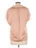 Maison d' Amelie Polka Dots Orange Short Sleeve Blouse Size L - photo 2