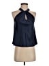 Aqua 100% Polyester Blue Sleeveless Blouse Size XS - photo 1