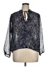 Veronica M. 100% Polyester Blue 3/4 Sleeve Blouse Size XL - photo 1