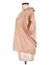 Maison d' Amelie Polka Dots Orange Short Sleeve Blouse Size L - photo 5