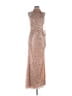 Mac Duggal 100% Polyester Brown Pink Cocktail Dress Size 6 - photo 1
