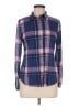 rue21 100% Polyester Plaid Blue Long Sleeve Blouse Size M - photo 1