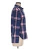 rue21 100% Polyester Plaid Blue Long Sleeve Blouse Size M - photo 4