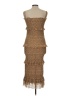 Mable 100% Polyester Tweed Brown Cocktail Dress Size L - photo 2