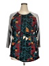 Lularoe Teal 3/4 Sleeve T-Shirt Size 24 - 26 - photo 1