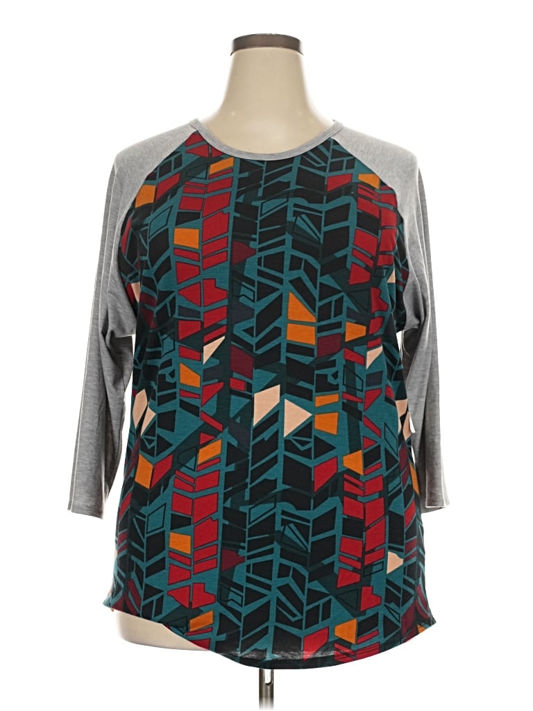 Lularoe 3/4 Sleeve T-shirt In Teal