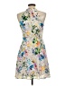 Express Outlet 100% Polyester Floral Blue Cocktail Dress Size 10 - photo 2