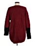 Lyssé Color Block Burgundy Pullover Sweater Size M - photo 2