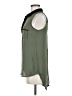 Monteau Green Sleeveless Button-Down Shirt Size M - photo 5