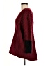 Lyssé Color Block Burgundy Pullover Sweater Size M - photo 5